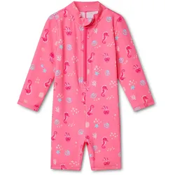 Tchibo - Baby-Einteiler mit UV-Schutzfaktor 50+ - Baby - Gr. 74/80 - pink/print