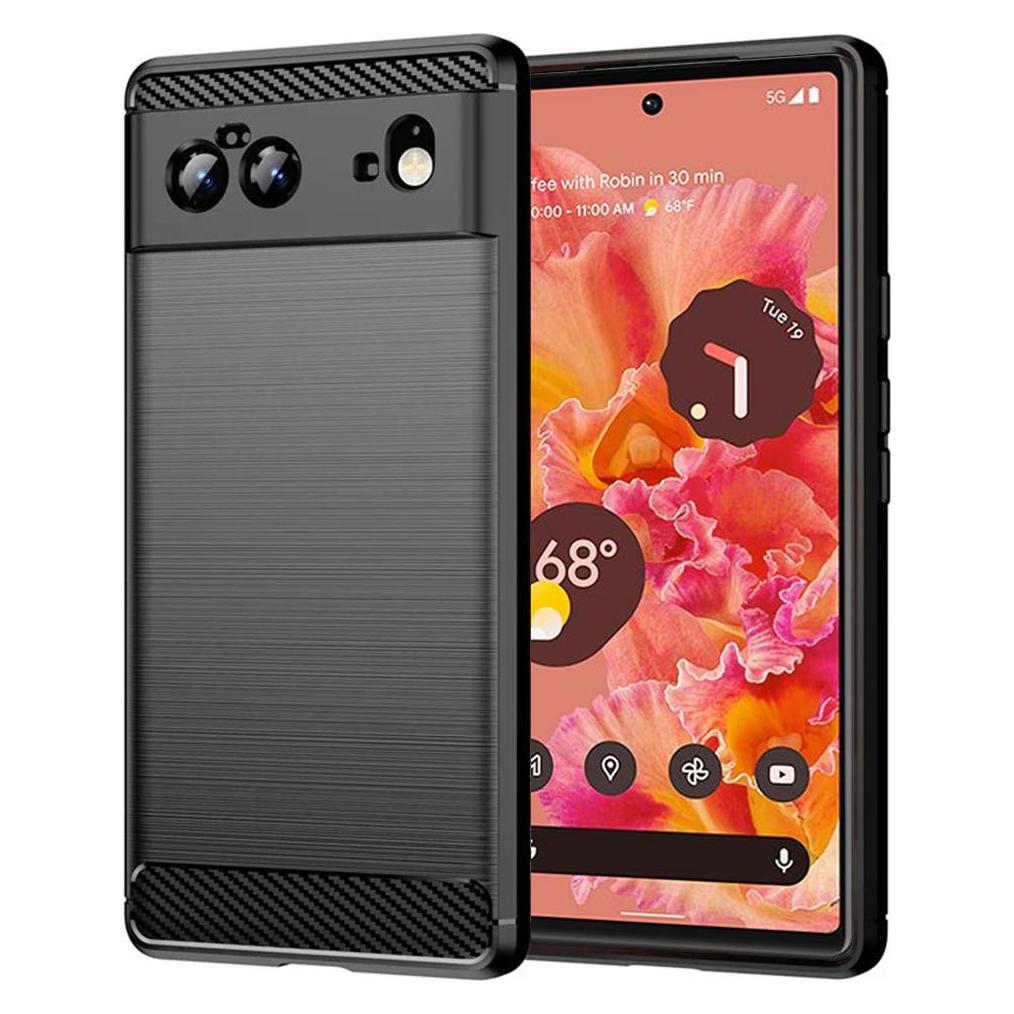 Techsuit - Carbon Silicone - Google Pixel 6 - Black (Google Pixel 6) (56338778)