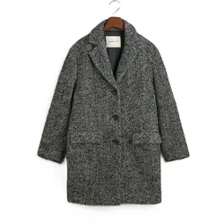 GANT Heritage Herringbone - Mantel für Damen - L Black (5)