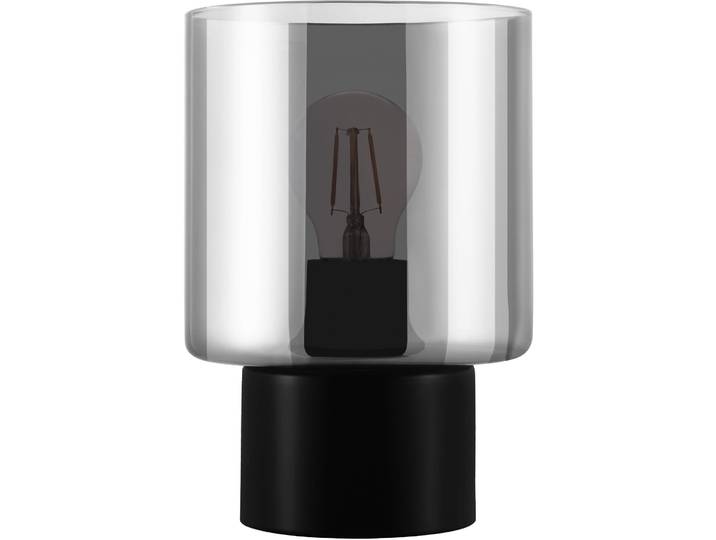 Eglo Tischlampe Gorosiba Schwarz/transparent Glas/Stahl