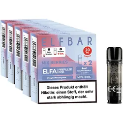 ELFBAR ELFA Prefilled Pod x 2 - Mixed Berries 2.0% , 5er Pack