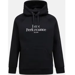 PEAK PERFORMANCE Herren Sweatshirt M Original Hood-BLACK-OFFWHITE, Größe XL in Schwarz Schwarz