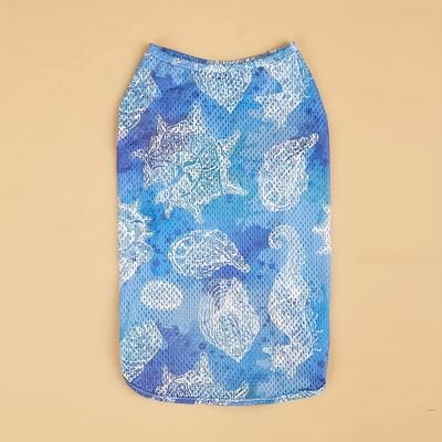 Fusion Finds Breathable Dog Summer Shirt Soft Dog Vest For Small & Medium Dogs blue xsold