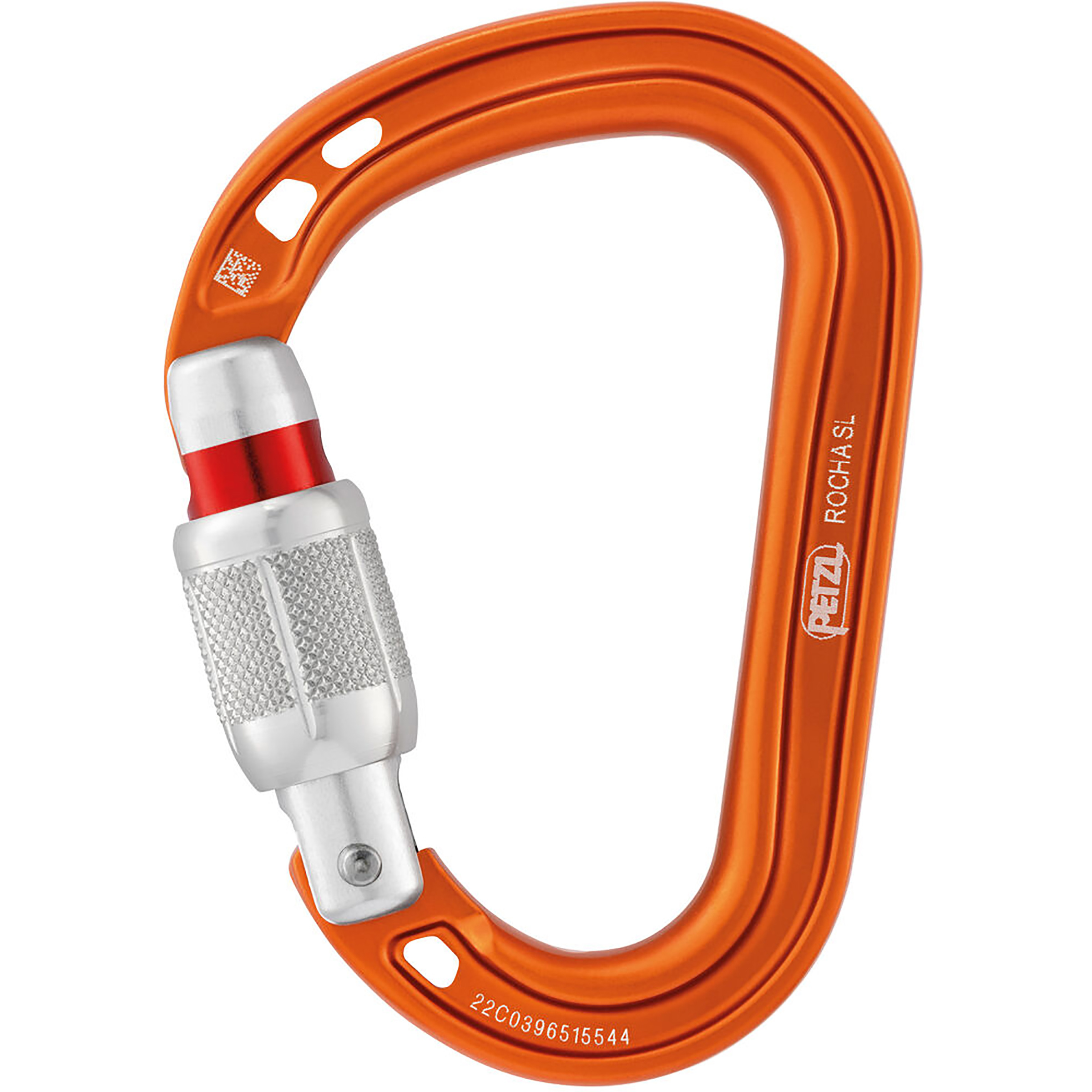 Petzl Rocha Screw Lock Karabiner Karabiner orange Alpinklettern