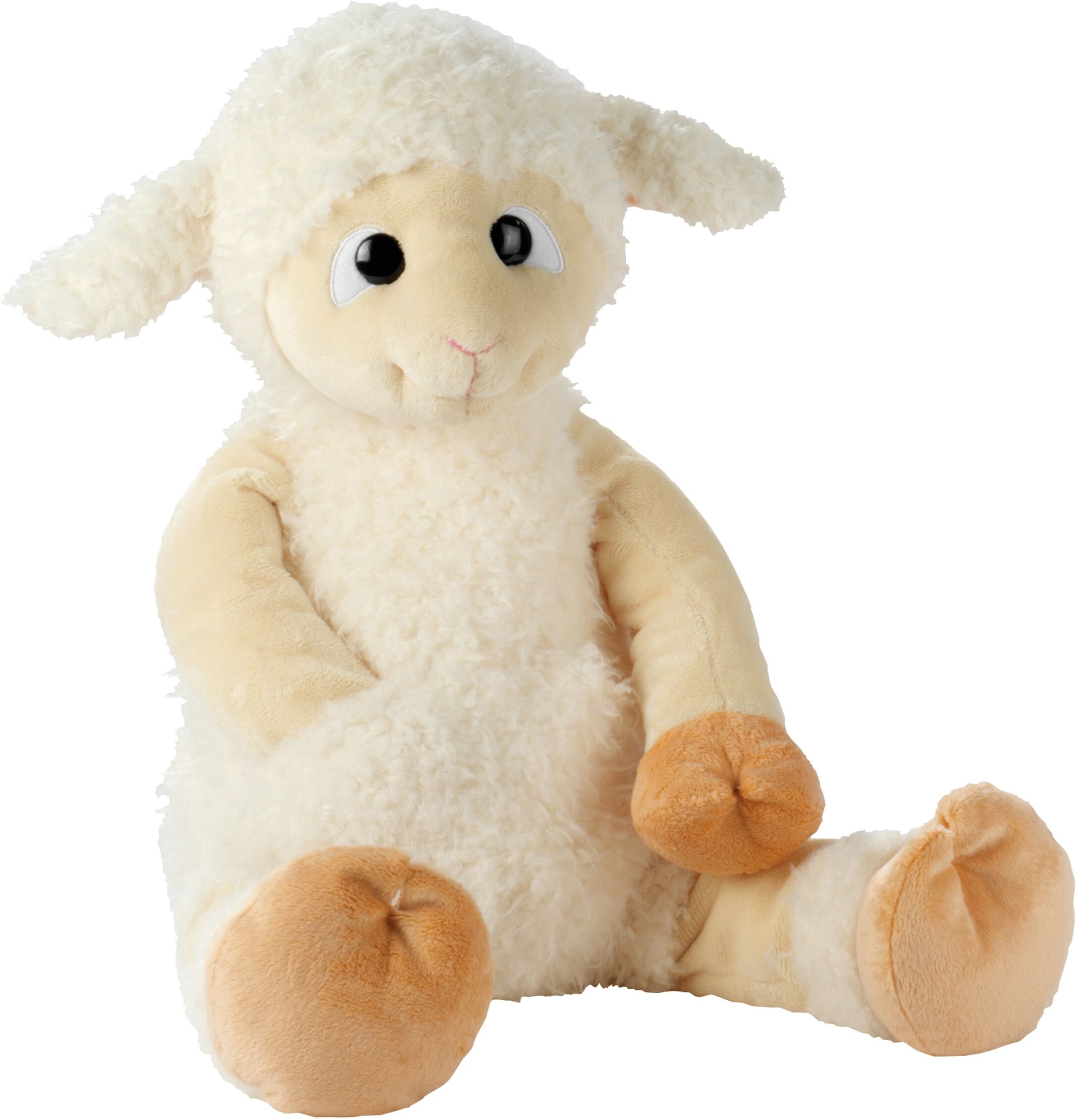 Kuscheltier HEUNEC "Friendsheep, Wolly Sunshine Floppy, 35 cm", weiß, Plüschfiguren, KinderH:35cm, Plüsch, Kuscheltier, H:35cm