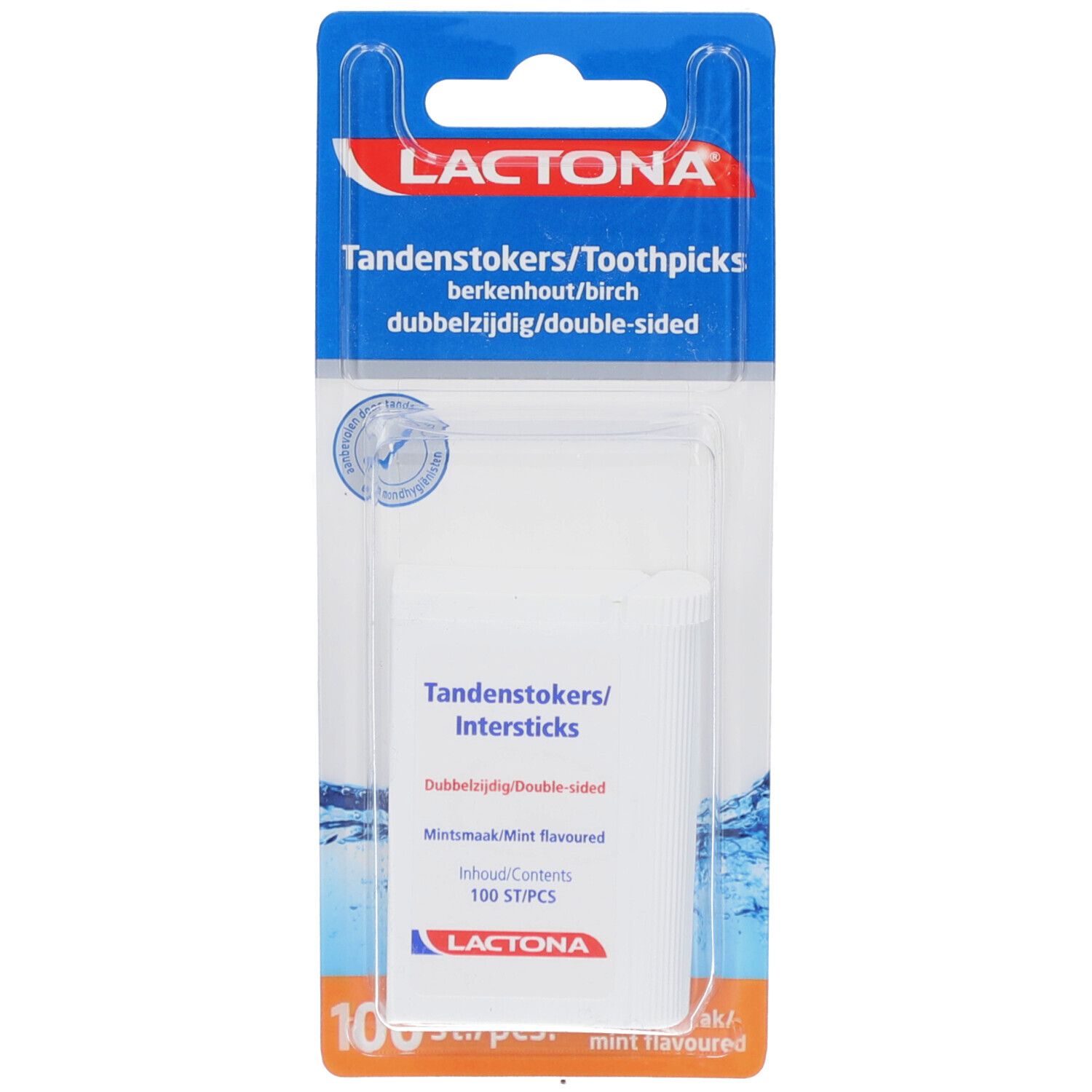 Lactona Tandenstokers 100 St Stäbchen
