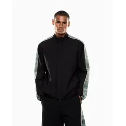 EA7 für Herren. 7M001485_AF21228 Logo Series M Jacke Schwarz (XL), Lässig, Polyester