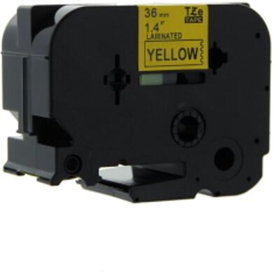 Q-Nomic TZe-661 cinta 36mm texto negro sobre amarillo (8M)