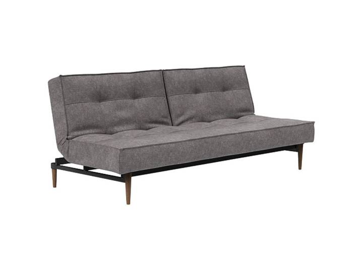 Praktisches Bettsofa Split Stoff grau B 210 cm T 91 cm - Bettsofa