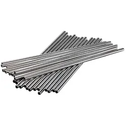 Beaumont Set mit 25 Strohhalmen aus rostfreiem Stahl