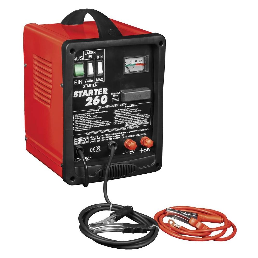 Helvi Rapid Starter 260 Batterielade- und Startgerät (18 A, 12V, 24V) (77210)