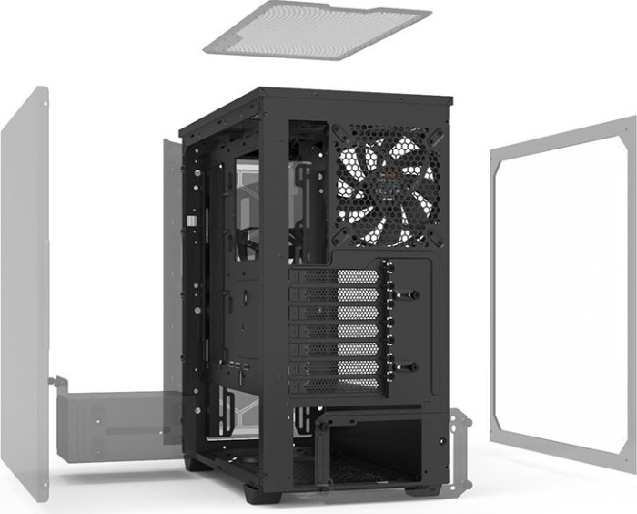 Be Quiet! Pure Base 500DX Desktop PC Acrylnitril-Butadien-Styrol ABS Stahl Gehärtetes Glas Schwarz ATX,Micro ATX,Mini-ATX Rot/Grün/Blau ATX/M-ATX/Mini-ITX 450 x 232 x 443 Black (BGW37)