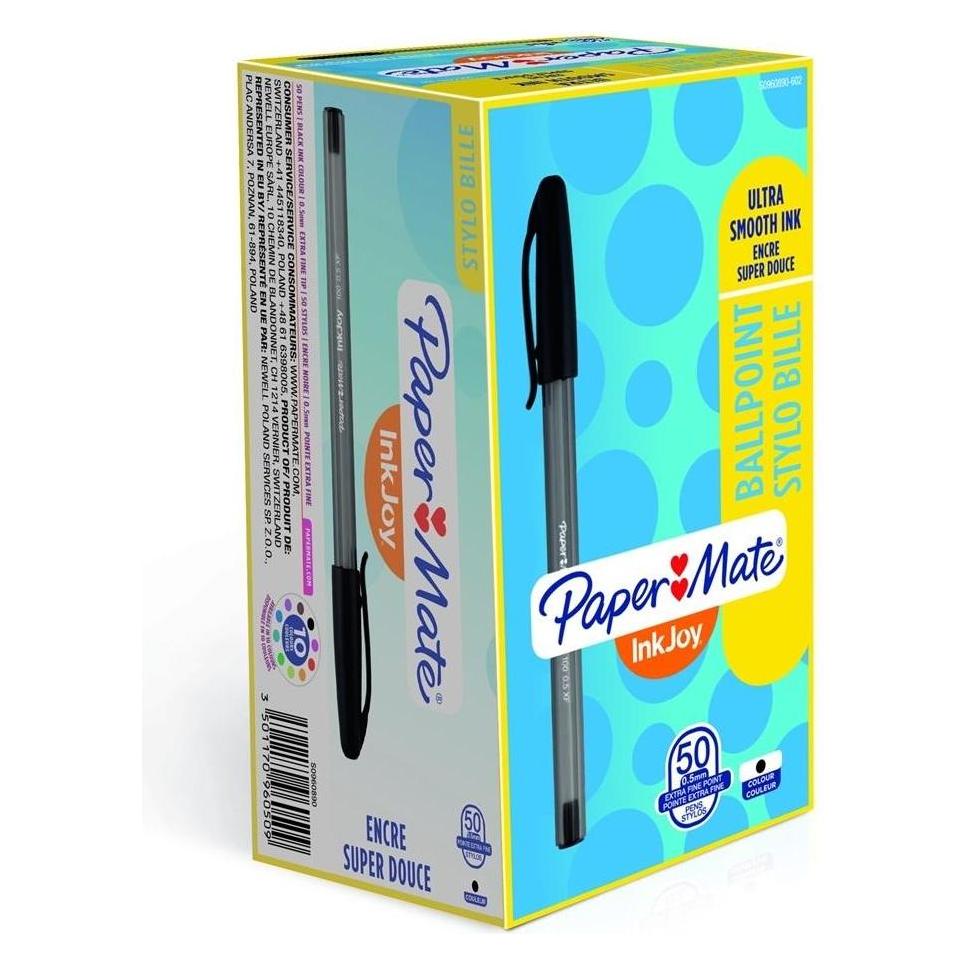 Paper Mate Kugelschreiber Inkjoy 100 Cap 1 mm Schwarz (50x) (S0957120)