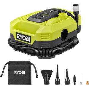 Ryobi Kompressor RMI18-0 ONE+ Akku, 82 dB(A),18 V, 11 bar, ölfrei, mit LCD-Display und Manometer