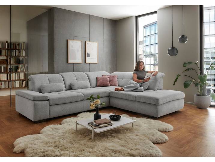 Die PlanBar Ecksofa MP-IN16012 L-Form Kaltschaum-Polsterung, inkl. Sitztiefenverstellung, optional mit Funktionen