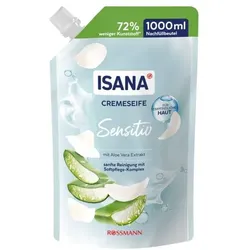 ISANA Nachfüllbeutel Cremeseife »Sensitiv« 1000 ml