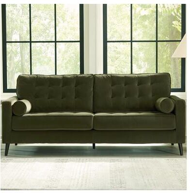 "Signature Design by Ashley Reveon Lakes Green Sofa - 87"" W x 38"" D x 38"" H"