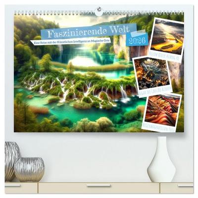 Faszinierende Welt: Eine Reise mit der Künstlichen Intelligenz an Magische Orte (hochwertiger Premium Wandkalender 2026 DIN A2 quer), Kunstdruck in