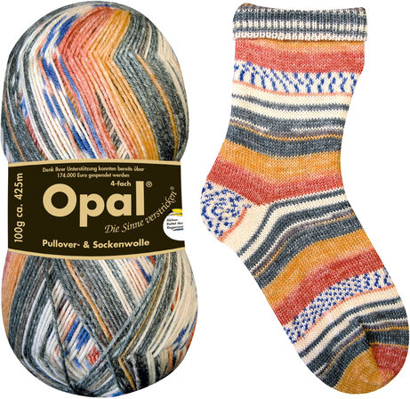 Opal Sockenwolle "Regenwald – Tucan"