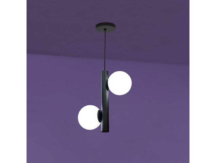Marchetti Hängeleuchte Tin-Tin, dimmbar, schwarz, für Wohn- / Esszimmer, Metall, Modern