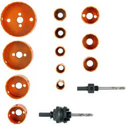 Irimo, Lochsäge, Sandflex Bimetall-Lochsägen-Satz 19-76 mm - 14-teilig