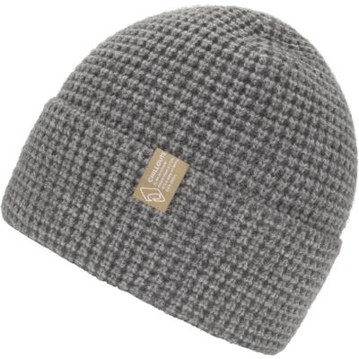 Beanie CHILLOUTS "Corvin Hat", Herren, grau, Strick, Obermaterial: 40% Polyacryl, 30% Polyamid, 30% Polyester, Mützen Beanie, Waffelstrick-Mütze für urbanen Stil