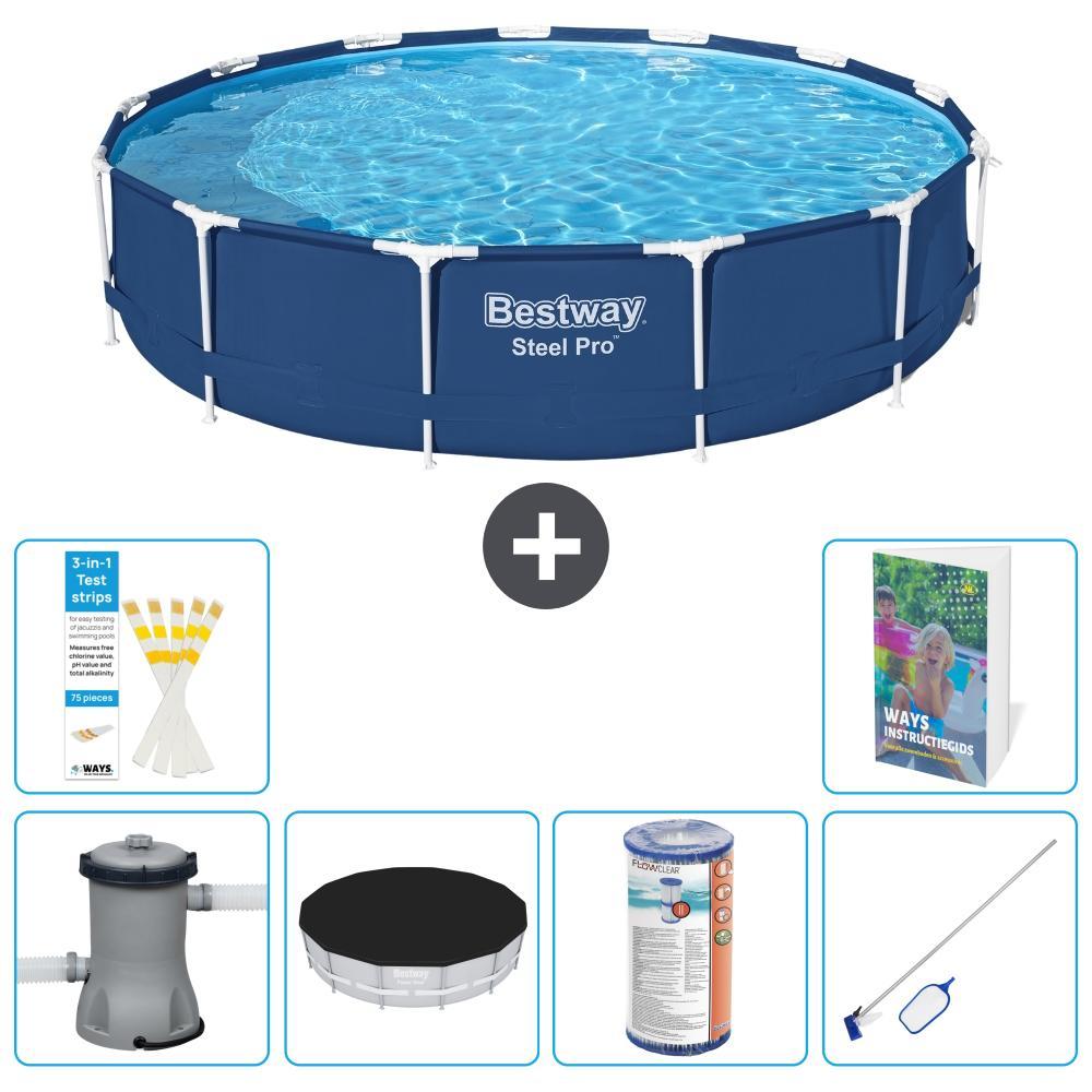 Bestway Steel Pro Rund - 396x84 cm - 5-teilig S304