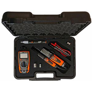 HT-Instruments Messgeräte-Set 2009840, Safety-KIT, inkl. Multimeter, 2 Spannungsprüfer, Koffer