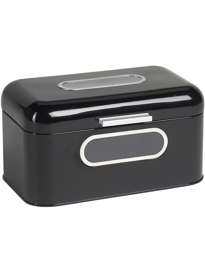Echtwerk Brotkasten in Schwarz - (B)30 x (H)20 x (T)16,5 cm - onesize