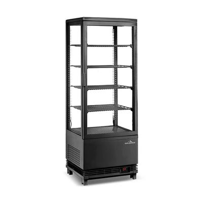Positive Kühlvitrine Schwarz 98 Liter Full Black PREMIUM - GOLDINOX