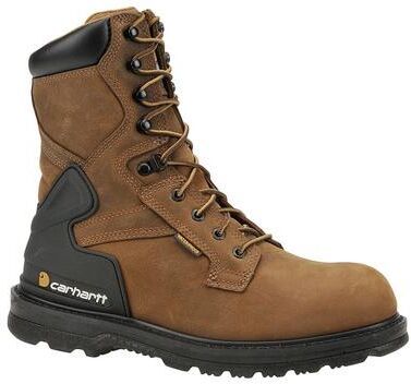 "Carhartt 8"" Steel Toe - Mens 13 Brown Boot Medium"