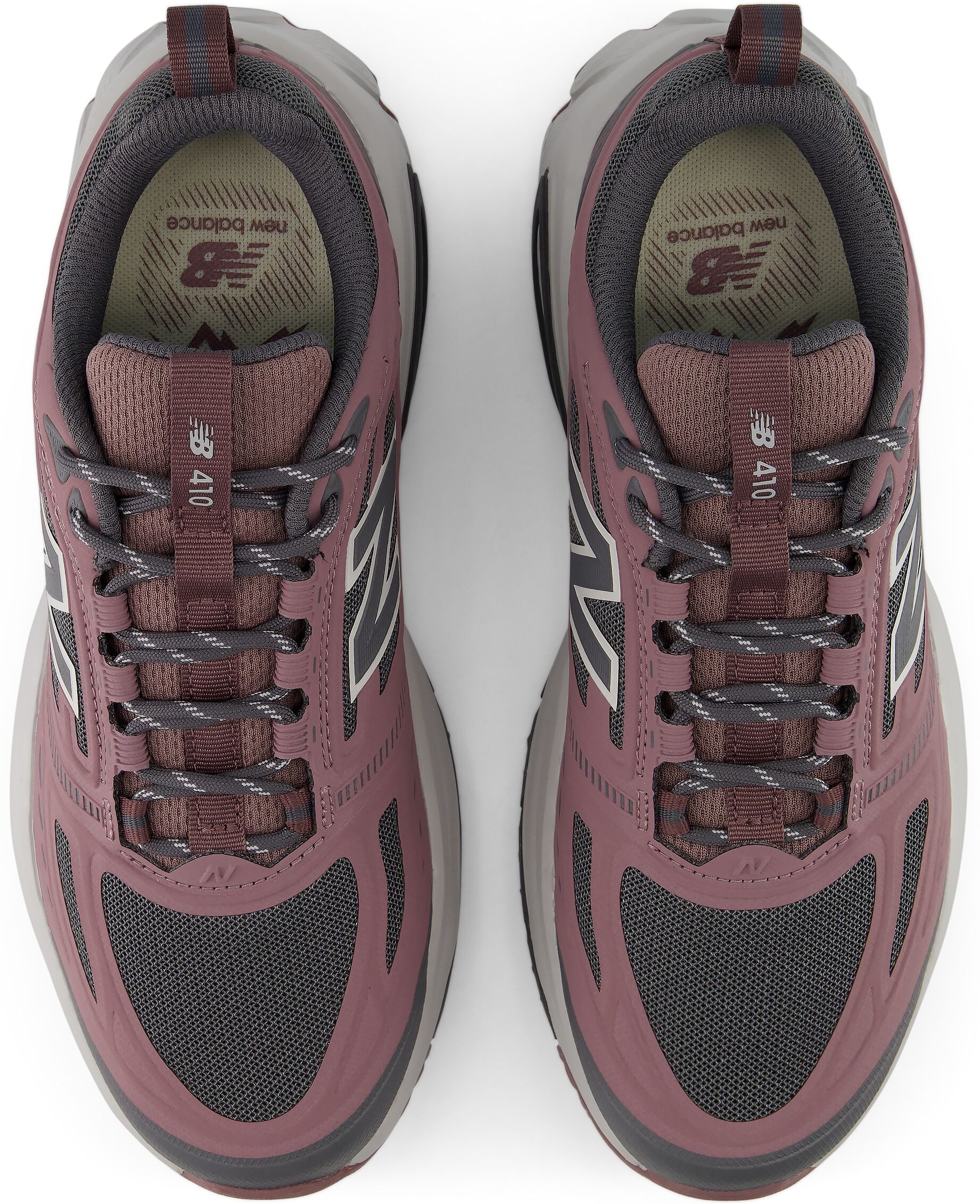 Trailrunningschuh NEW BALANCE "410", Damen, Gr. 36,5, rosa (fast track, pebble), Synthetik, Textil, Schuhe Trailrunningschuh, für Laufen und Nordic Walking, mit Gummilaufsohle fast track, pebble 36,5