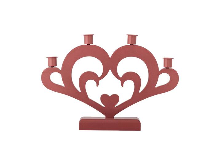 Bloomingville Salia chandelier de l’Avent Rouge, 36 cm