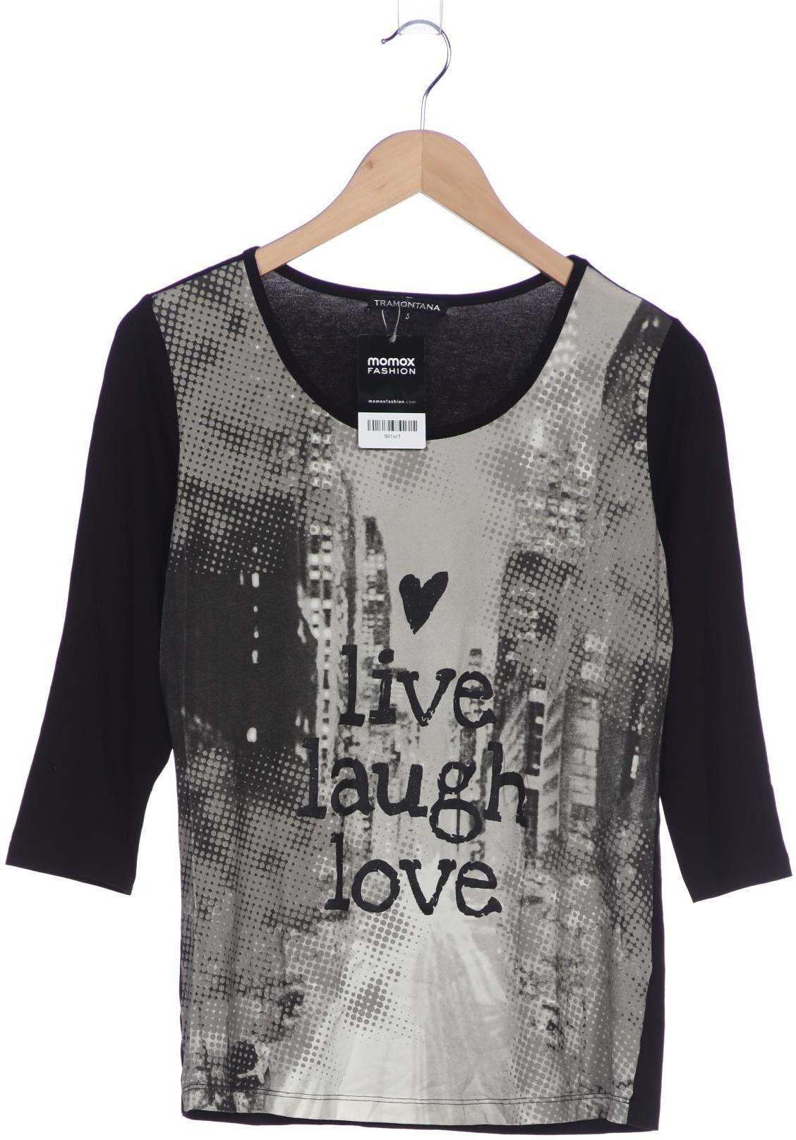 Tramontana Damen Langarmshirt, Schwarz, Gr. S, Elasthan / Viskose - Second Hand