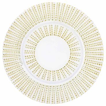 Sparkles Home Venezia Glass Charger Plate