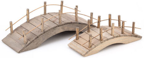 Brücken aus Holz, 11 cm und 15 cm, 2 Stück