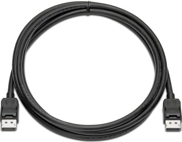 HP Displayport Kabel, 2 Meter, Sort