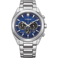 Citizen Analog Chronograph Eco-Drive CA4590-81L - blau,silberfarben - 41mm