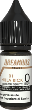 Dreamods Nilla Rick 1 Liquido Pronto 10ml Biscotto Vaniglia