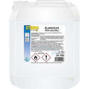 Stern Klarspüler Profi, neutral, 12204-2, streifenfreie und schnelle Trocknung, Kanister, 10 Liter