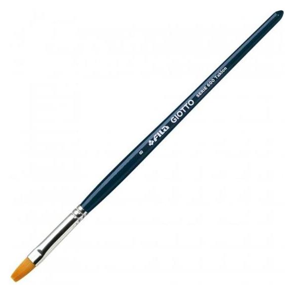 Giotto G 670300 Taklon Art Brush, Flat #8 (12 Piece) (F670300)