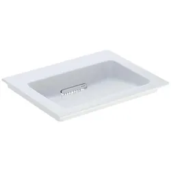 Geberit, Waschbecken, ONE Möbelwaschtisch Abgang horizontal, 60x13x47,5cm, 505.00 (480 mm, 600 mm)