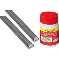 Rothenberger Industrial 2x Stangenlötzinn Rolot 611 + Lötwasser Zink