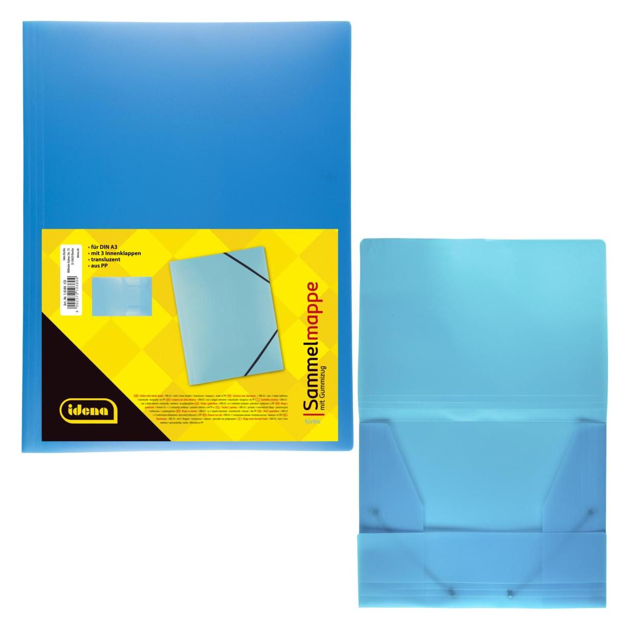 Idena Sammelmappe A3 PP mit Gummizug türkis (A3) (22691814)
