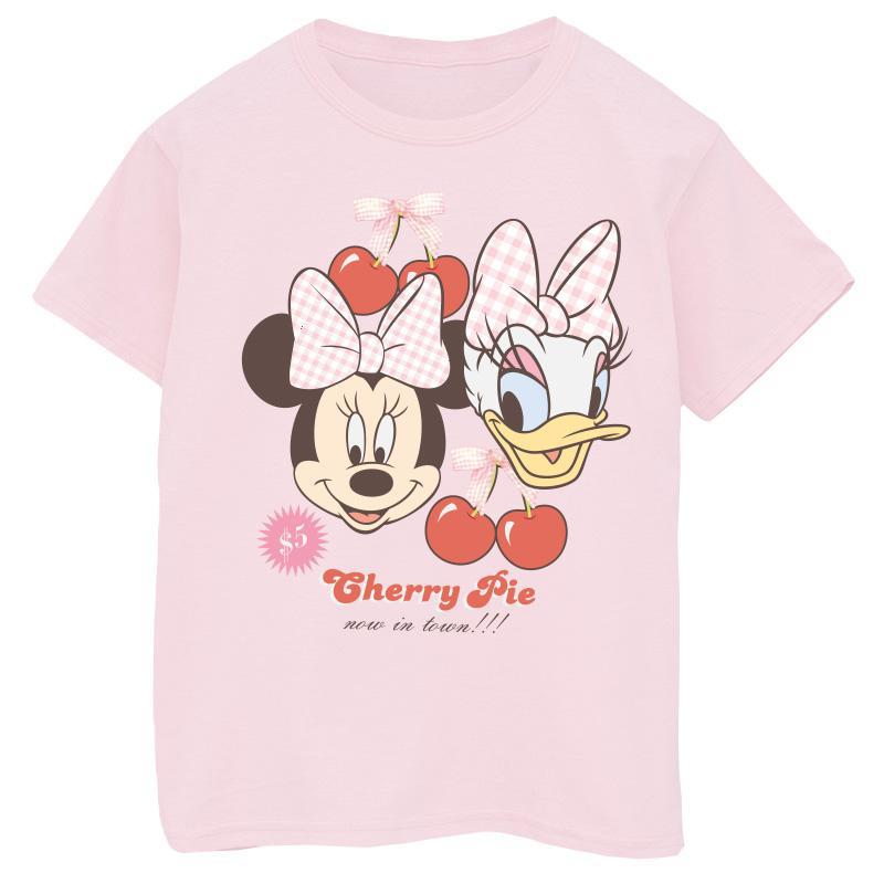 Disney Meisjes Cherry Pie Minnie Mouse & Daisy Katoenen T-Shirt (Baby Roze)