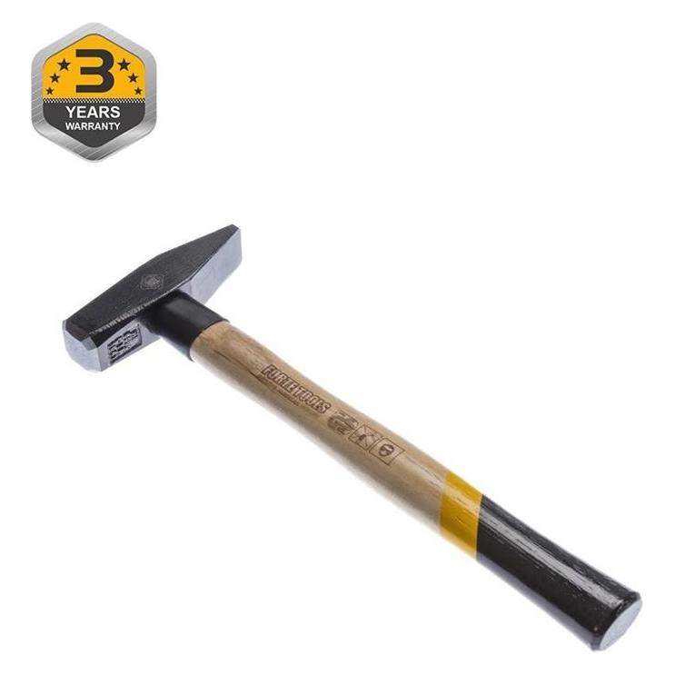 Forte tools Schlosserhammer mit Holzgriff, 500 g Kopfgewicht, Hammer mit Holzstiel, Premium Werkzeug (500 g) (EN500HS)