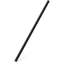 Papiertrinkhalm schwarz `JUMBO` Ø8mm x 25cm