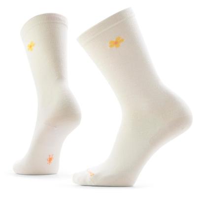 Smartwool - Women's Everyday Groovy Bloom Crew - Multifunktionssocken 42-45 | EU 42-45 beige