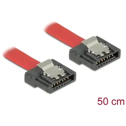 DELOCK SATA-Kabel SATA III -> SATA St/St 0.50m FLEXI rot