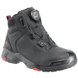 Baak, Sicherheitsschuhe, Sicherheitsstiefel Braxton Grösse 41 schwarz/rot S3 SRC HRO EN ISO 20345 Rindleder (S3, 41)